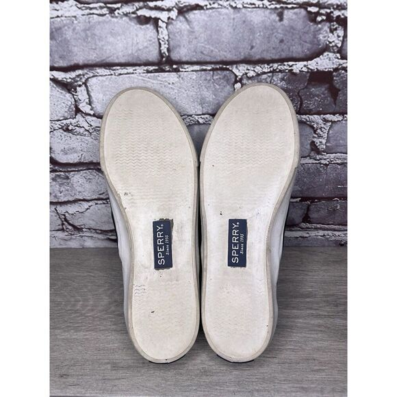 Sperry Seaside Perforated Black Suede Leather Slip On Shoes Sneakers 8M US/39EU - Picture 8 of 16